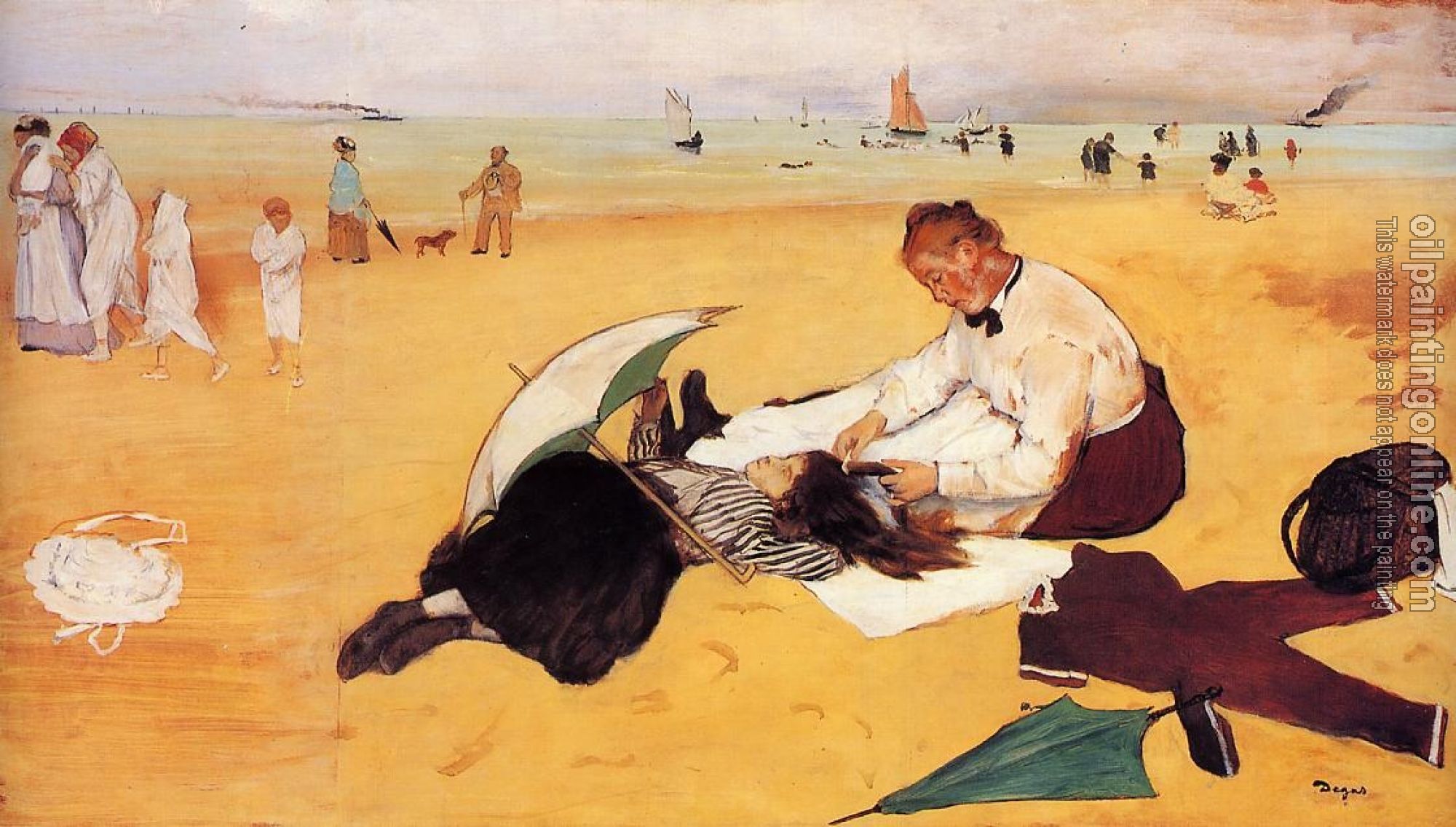 Degas, Edgar - Beach Scene